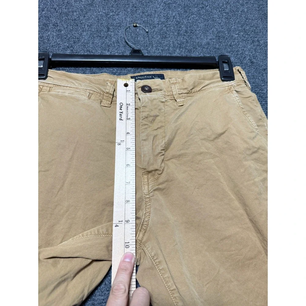 American Eagle Slim Straight Pants Mens‎ 28x30 Tan Excellent Ne(x)t Level Flex